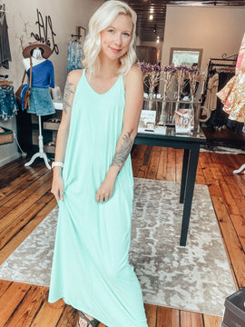 Lila Lime Maxi Dress