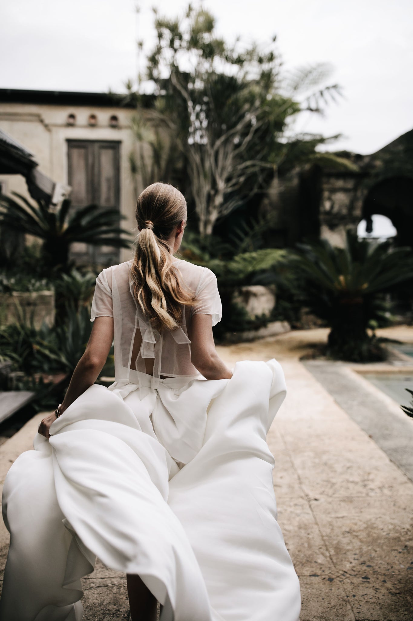 photo by Megan Kelly- wearing The Malua top + The Eden skirt (silk faille)