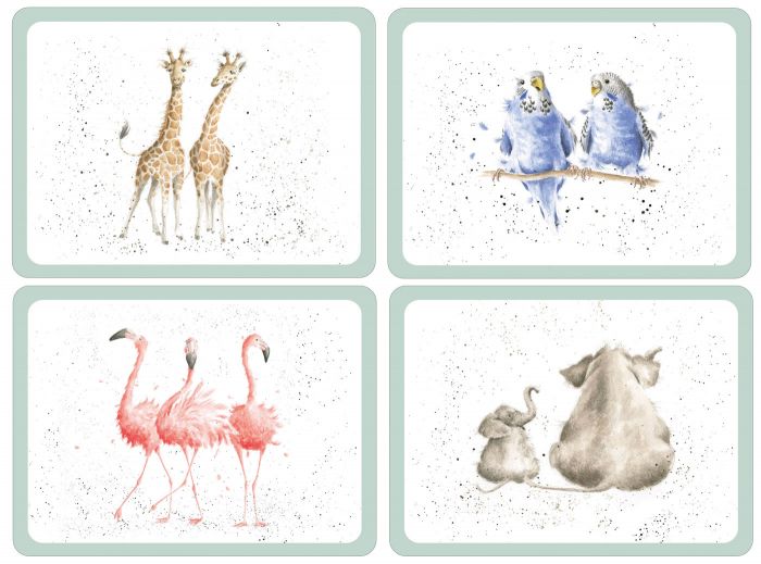 Wrendale Zoological Extra Large Placemats Set Of 4 House Of