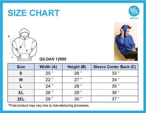 Sizing Chart – Asians Never Die