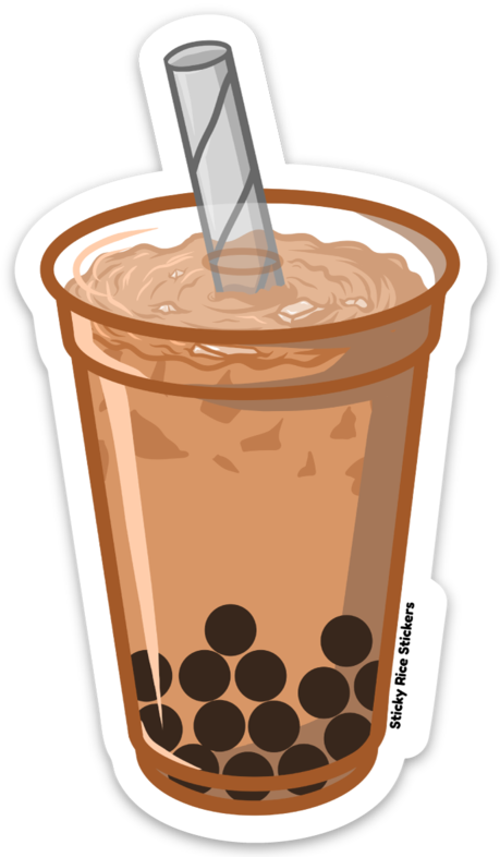 Milk Tea Boba - Sticker – Asians Never Die