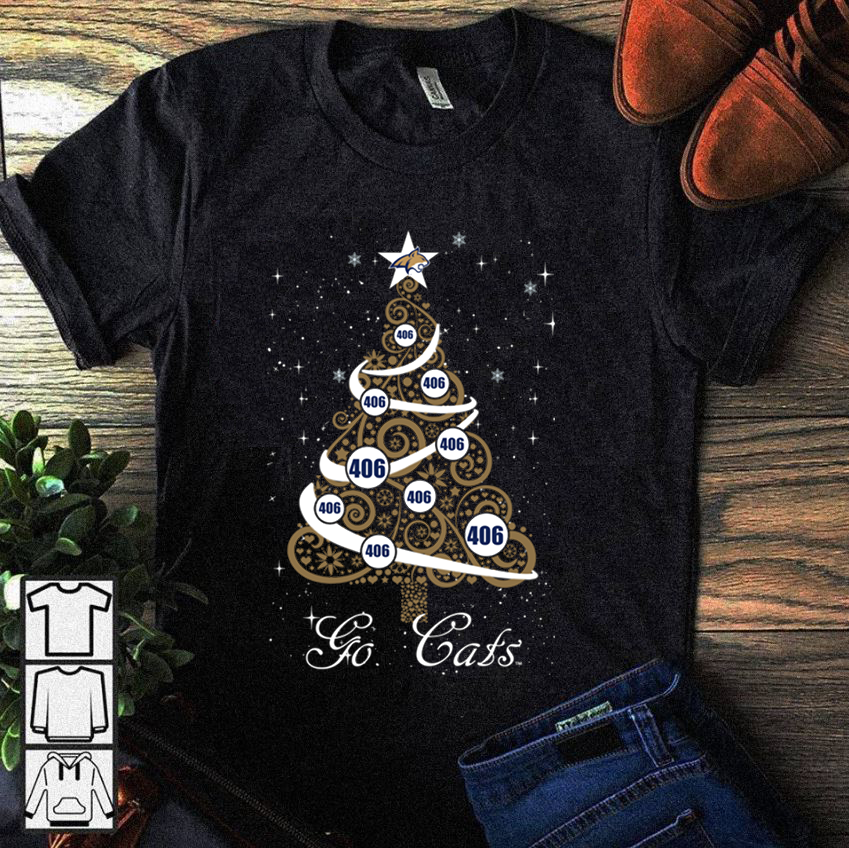 Montana State Bobcats Christmas Tree Area Code Shirts