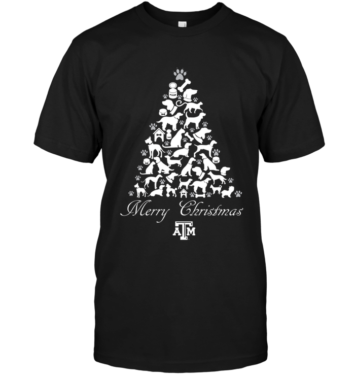 Texas A M Aggies Christmas Dog Tree Shirts