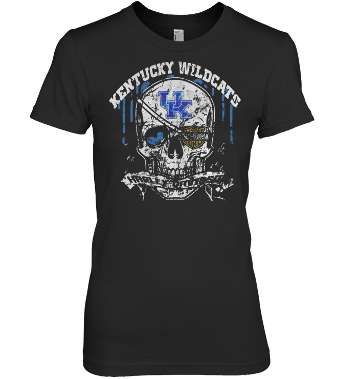 Skull Kentucky Wildcats Davidson Shirts