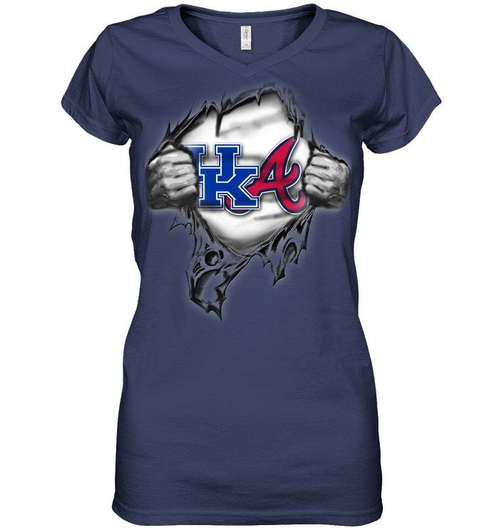 Buy Love Kentucky Wildcats And Atlanta Braves Alternate 2018 Gift Shirts