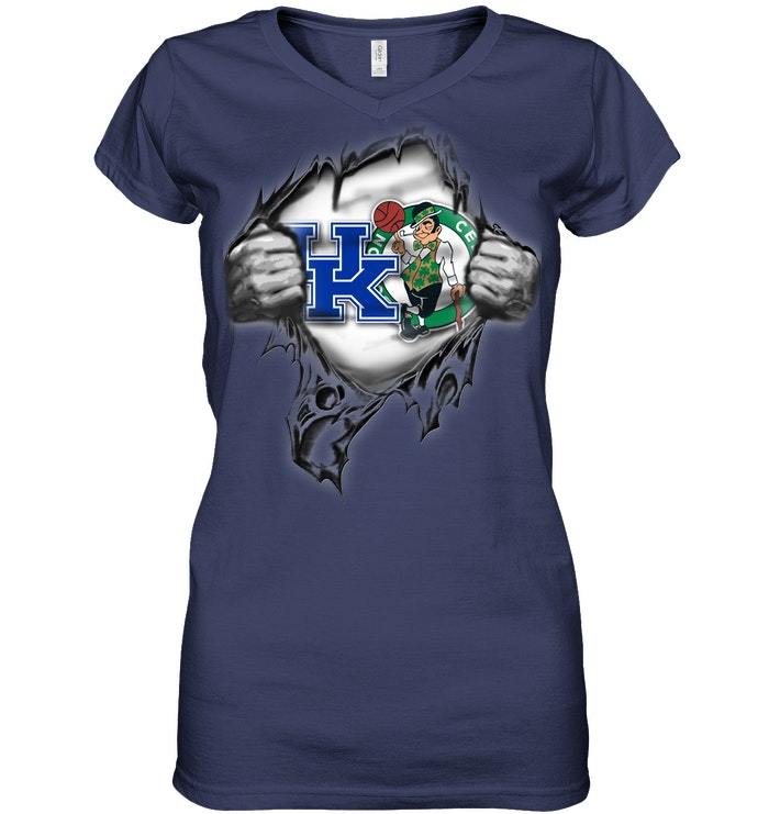 Buy Love Kentucky Wildcats And Boston Celtics 2018 Gift Shirts