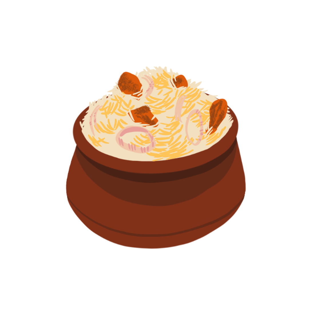 illustration of whole spice Biryani Masala