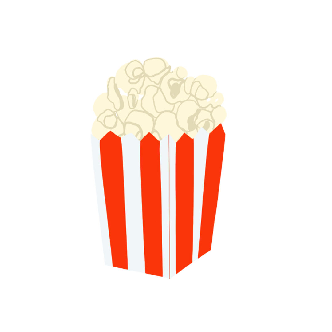 illustration of whole spice Popcorn Masala
