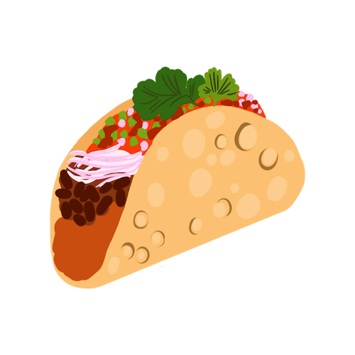 illustration of whole spice Taco Masala