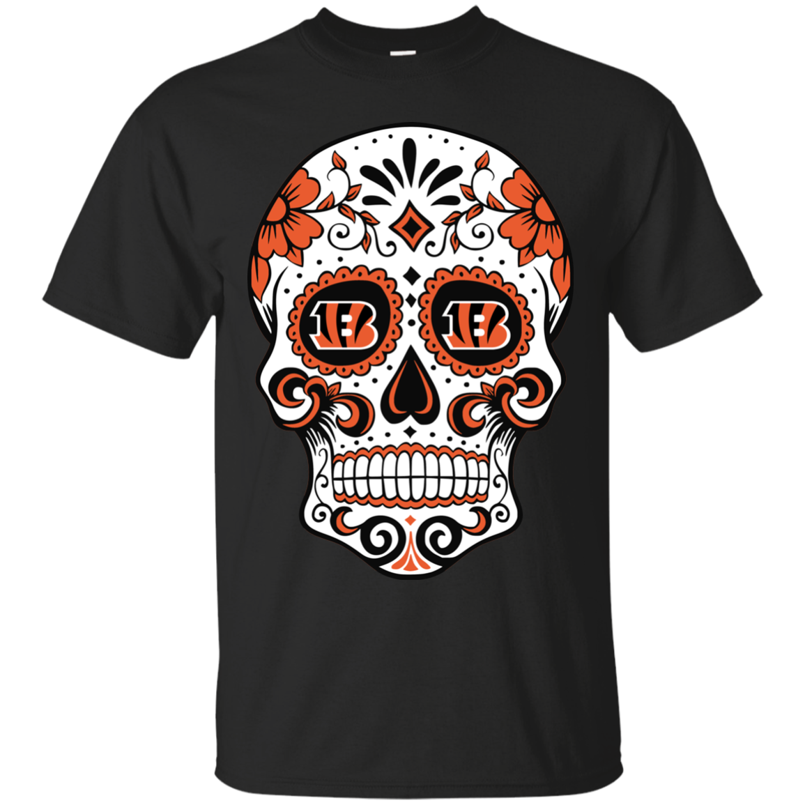 Cincinnati Bengals Sugar Skull T-shirt 