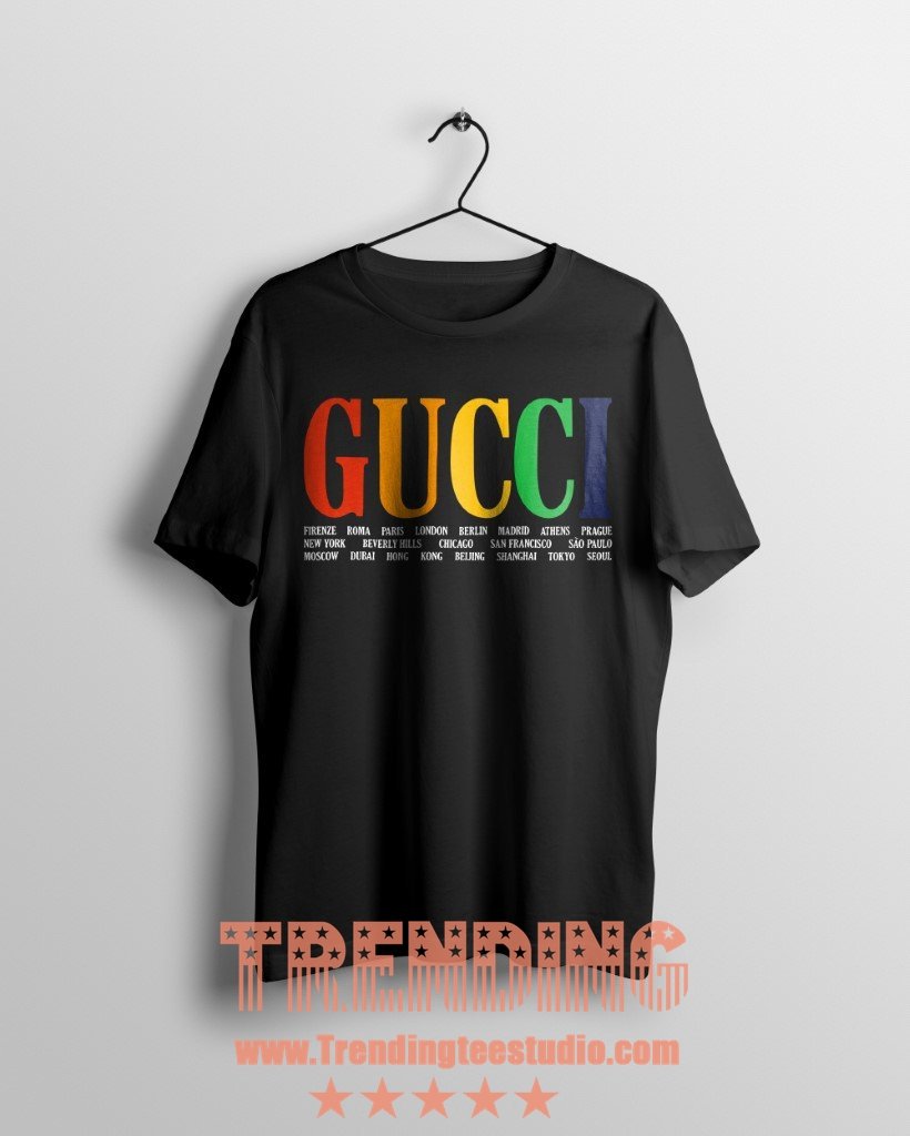 gucci cities t shirt