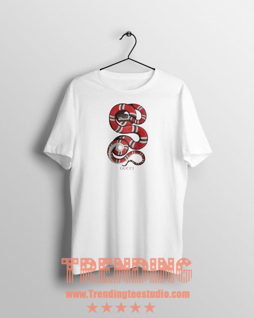 gucci snake logo t shirt