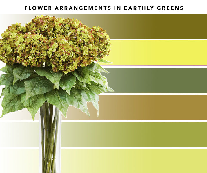 Greens Artificial Flower Arrangements