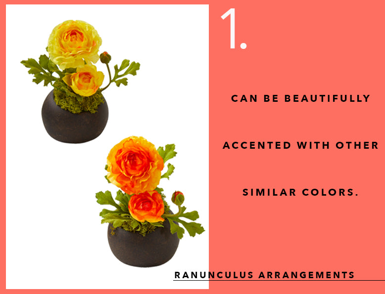 Pantone's Color of the Year With Ranunculus Arrangements