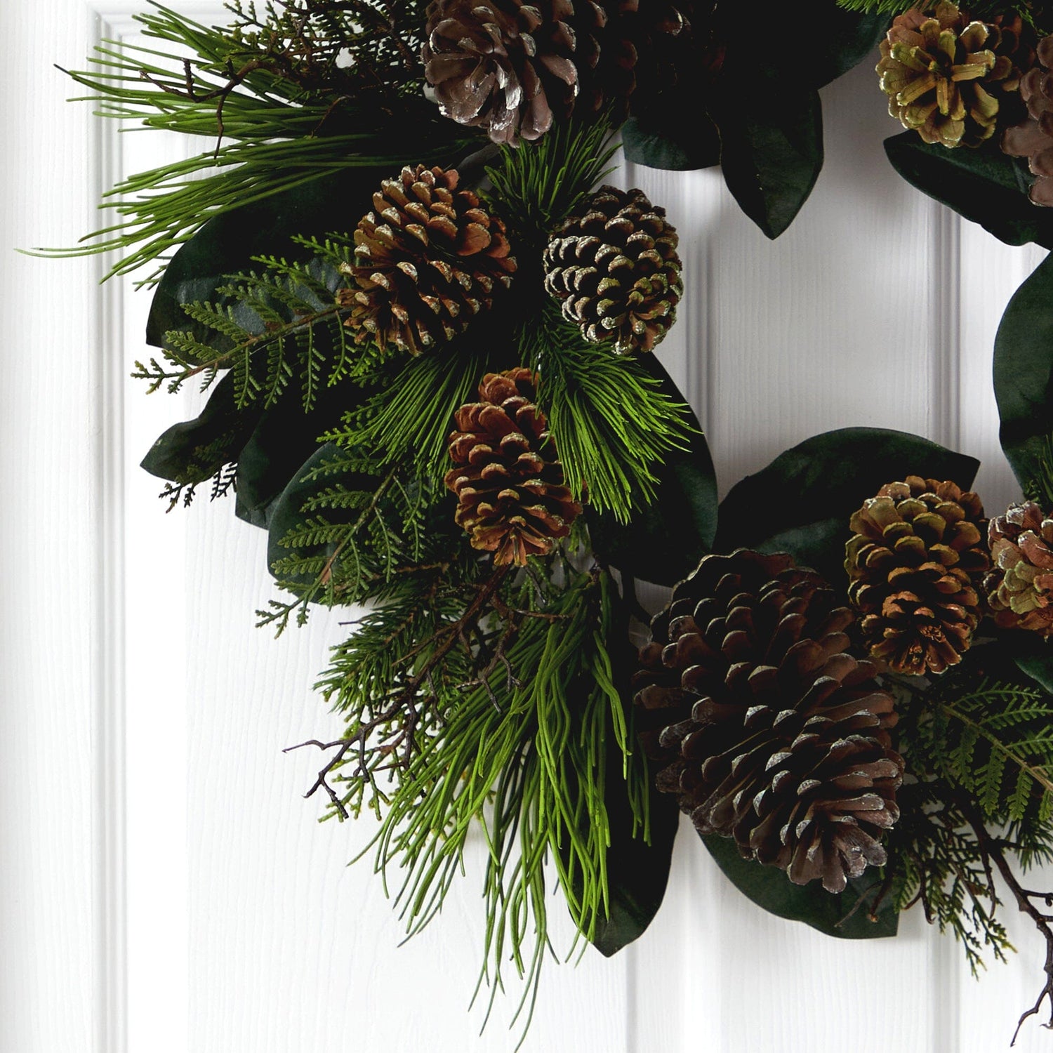 6' White Berry, Pinecone, Pine Garland [85632GA6] 