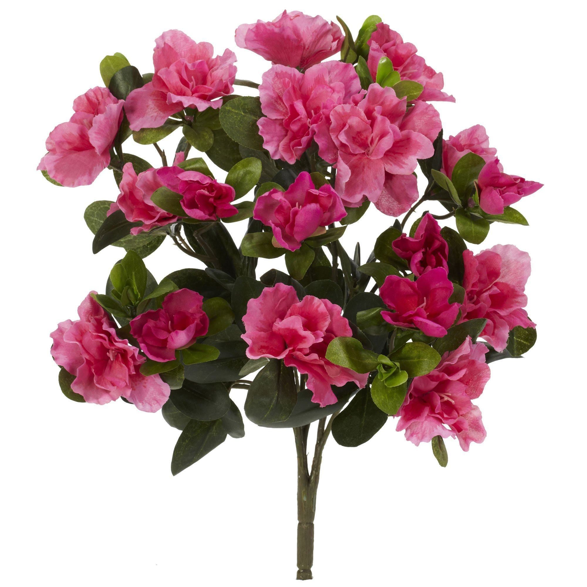 13” Azalea Artificial Plant Set Of 4 Nearly Natural