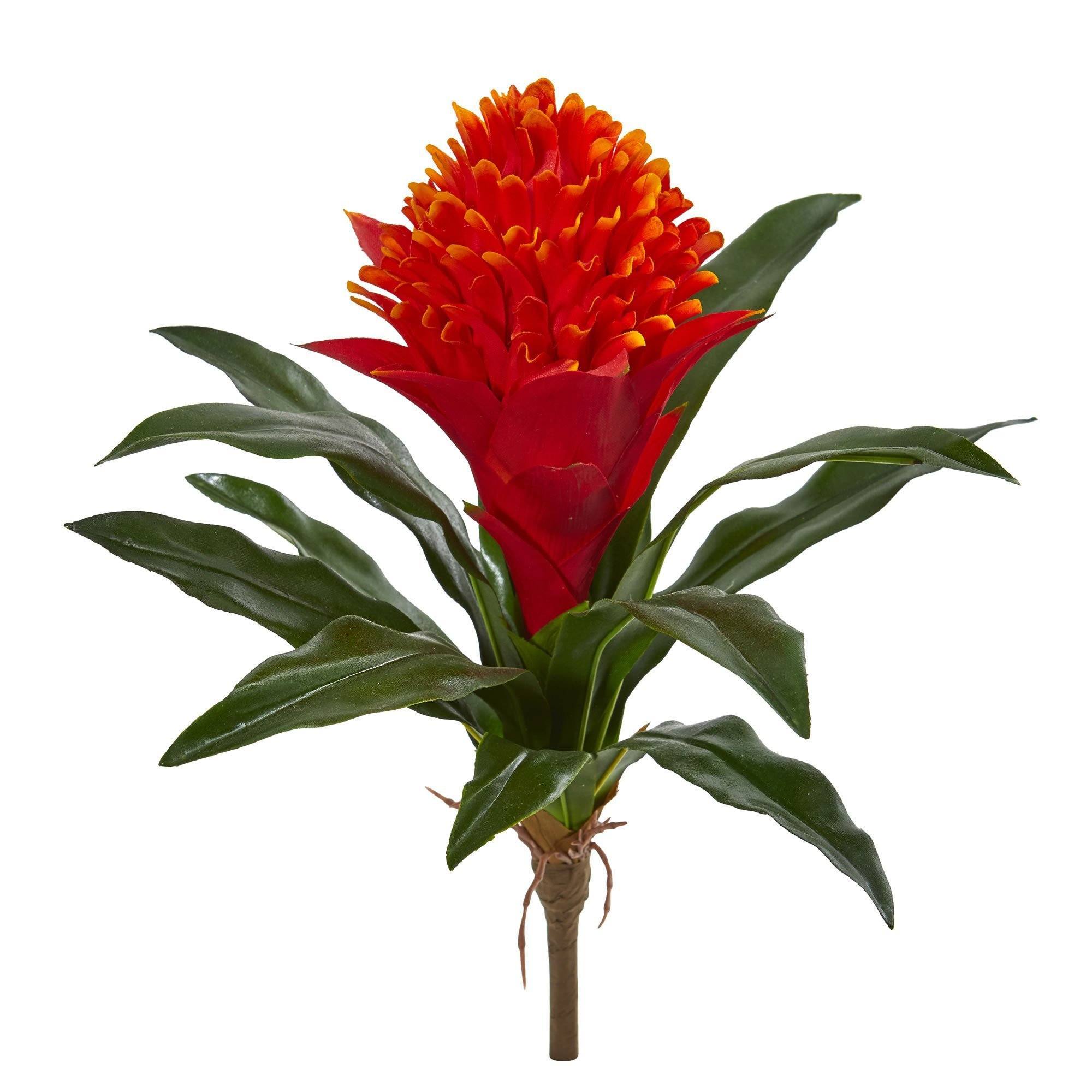  14” Bromeliad Artificial Flower (Set of 8) 