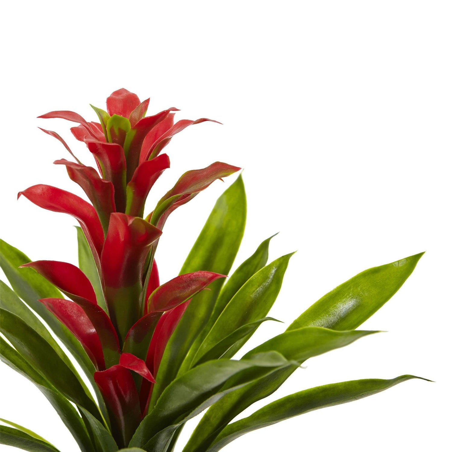 Nearly Natural 11 Spring Red Bromeliad Artificial Flower Stems