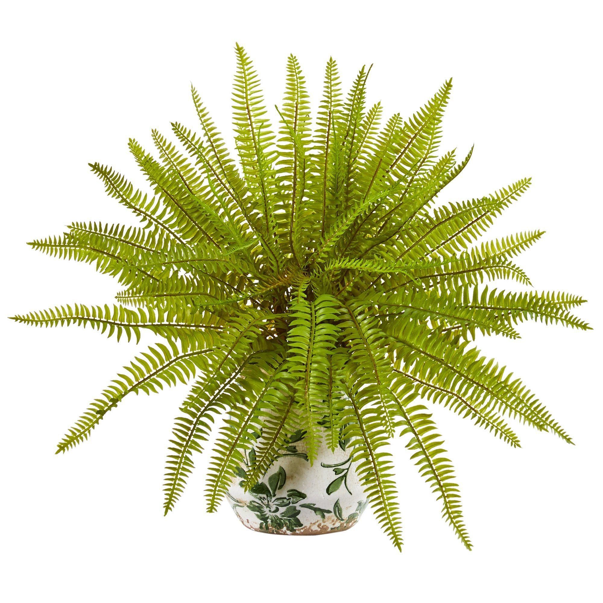  15” Fern Artificial Plant in Floral Planter 