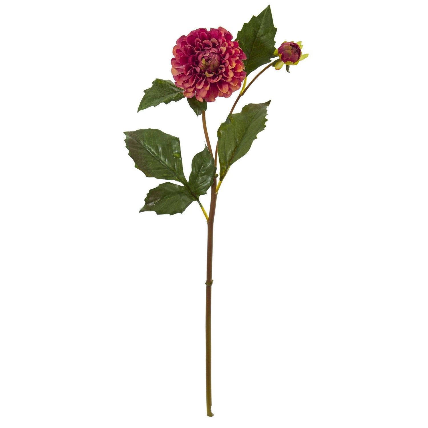 Nearly Natural Rose Artificial Flower - Set of 24 Burgundy