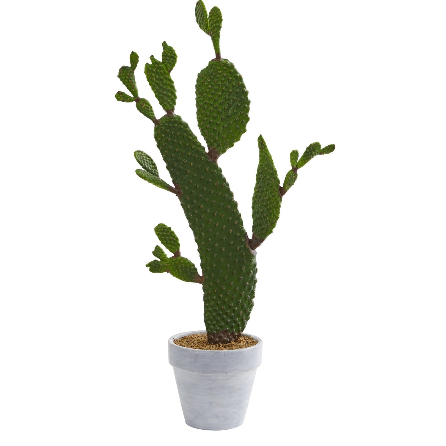 64” Cactus Artificial Plant in Copper Trimmed Metal Planter