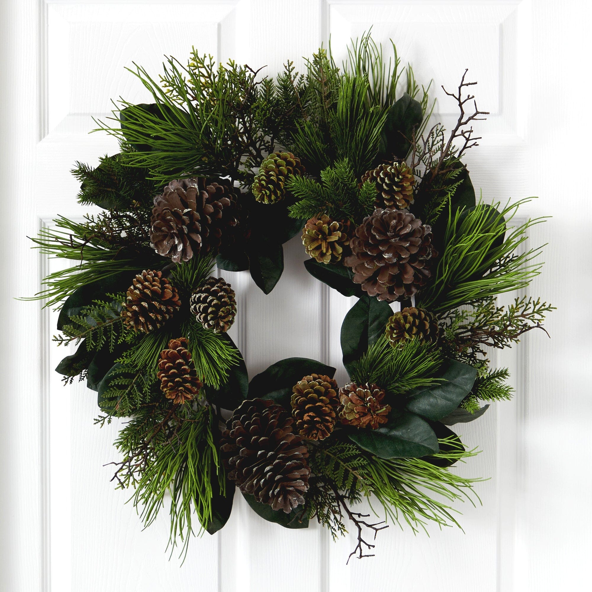  28” Pine Cone and Pine Wreath 