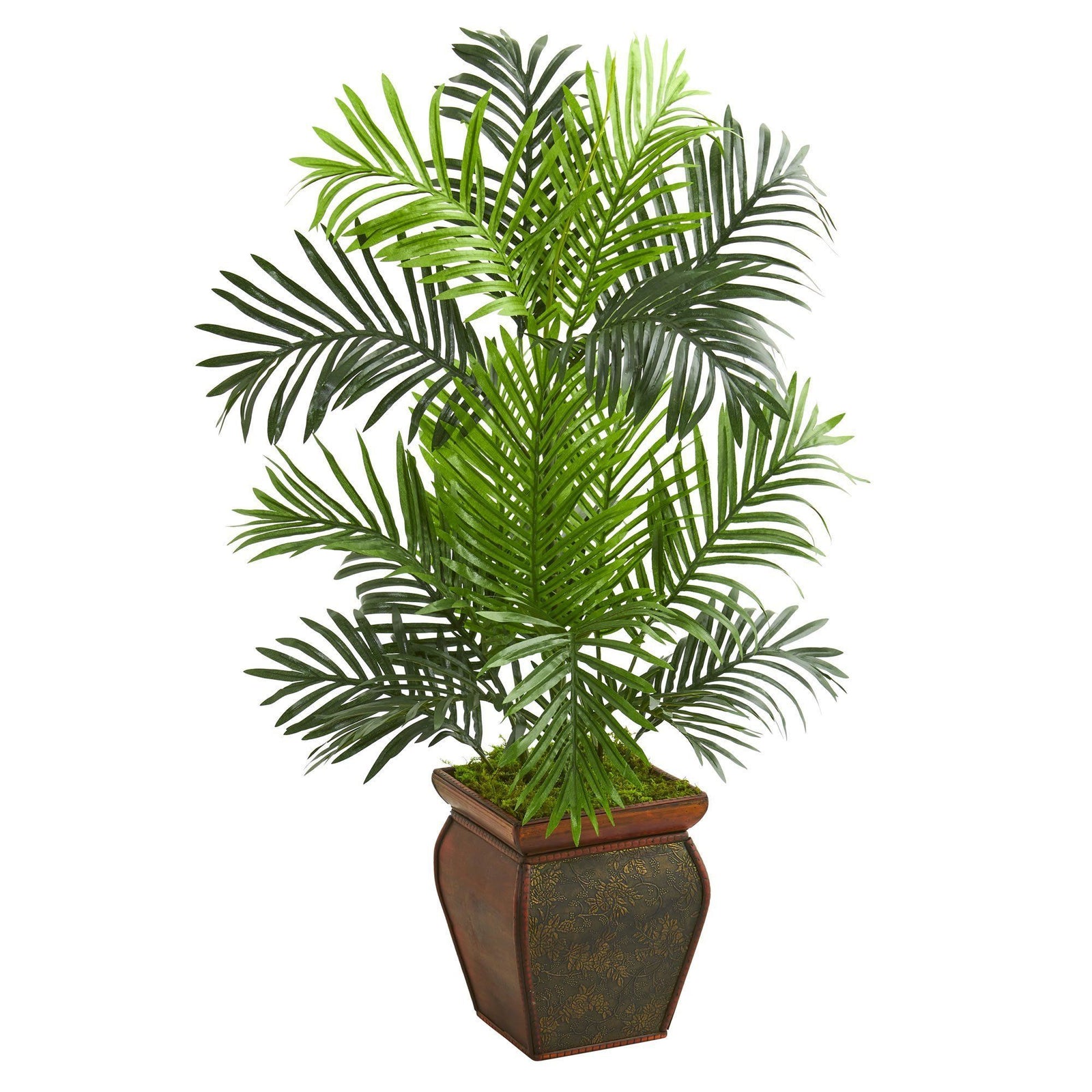 3 Paradise Palm Artificial Tree In Decorative Planter Nearly Natural   Artificial 3 Paradise Palm Artificial Tree In Decorative Planter Nearly Natural 104483 1600x 