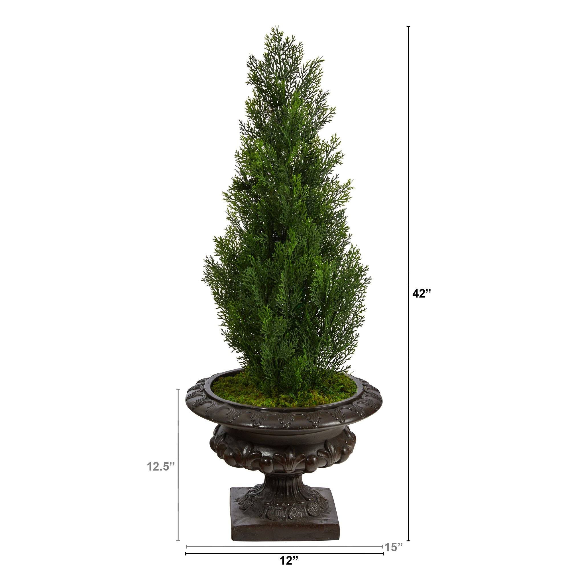 3' Mini Cedar Pine Tree (Indoor/Outdoor) | Nearly Natural