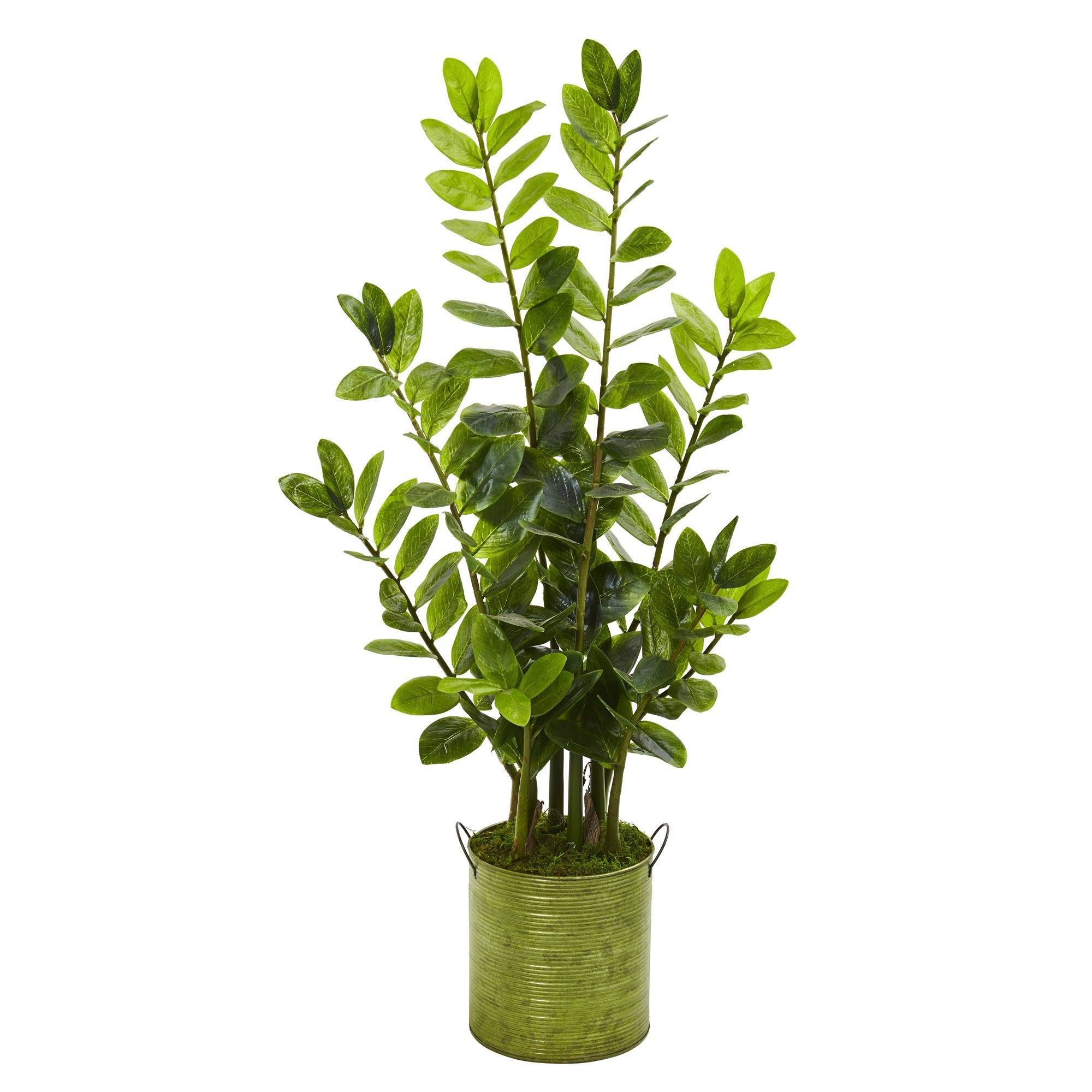  38” Zamioculcas Artificial Plant in Green Planter 