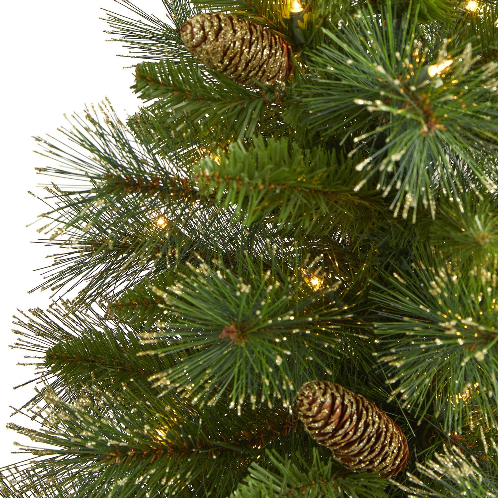 4’ Golden Tip Washington Pine Artificial Christmas Tree with 100 Clear ...