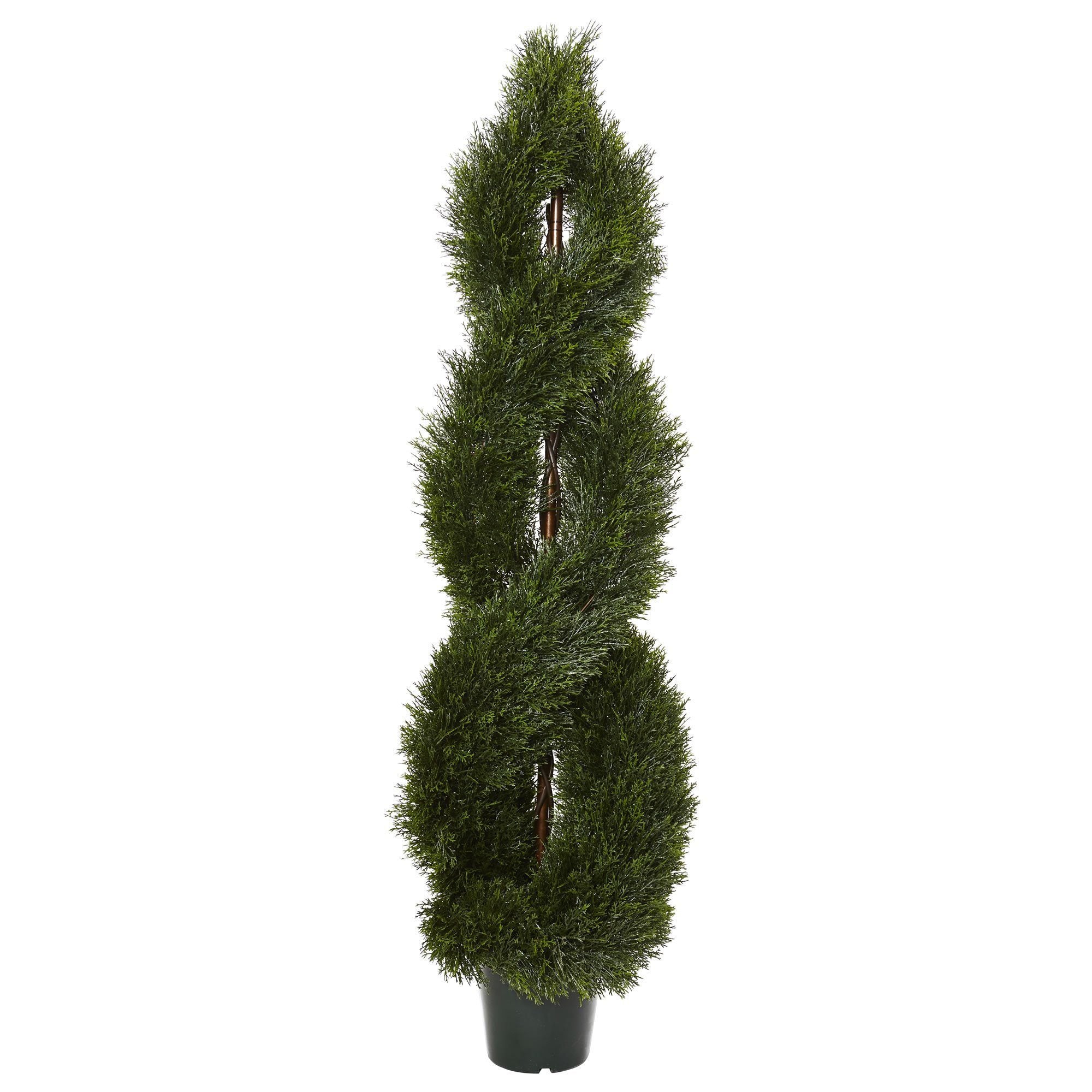  5' Pond Cypress Spiral Topiary UV Resistant (Indoor/Outdoor) 