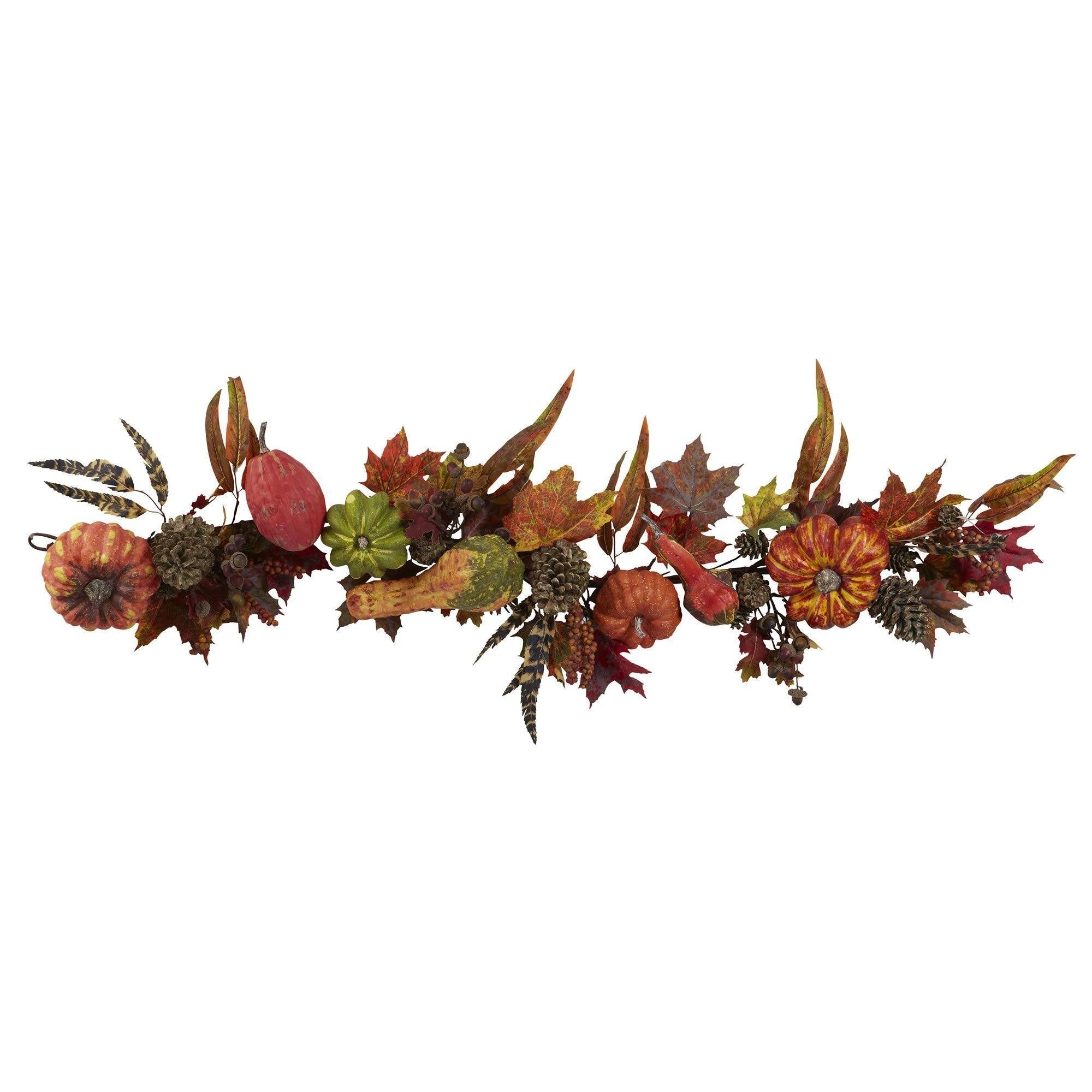  54” Pumpkin & Gourd Garland 