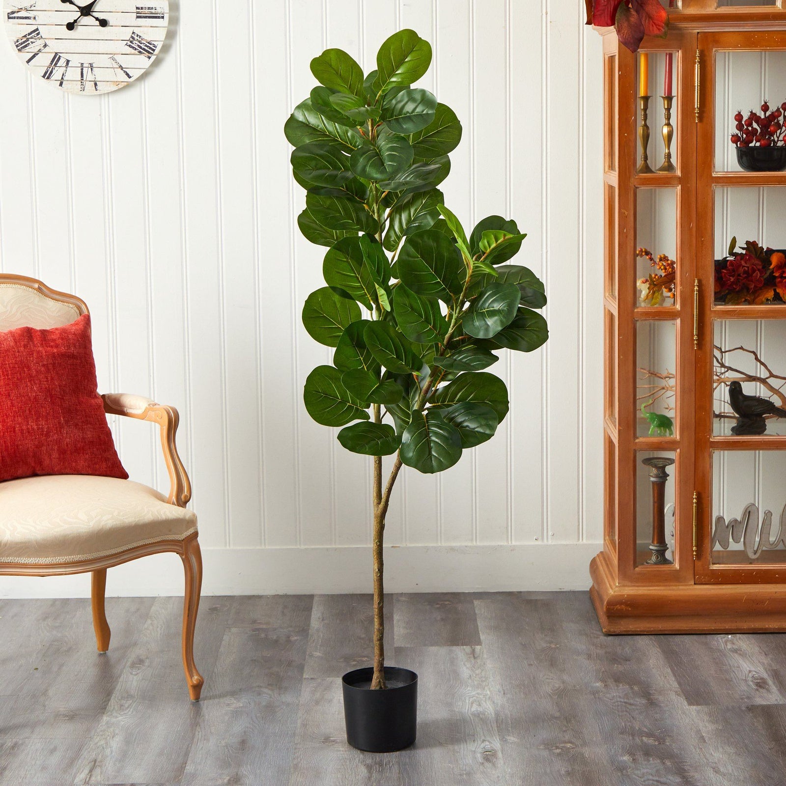 5.5’ Fiddle Leaf Fig Artificial Tree | Nearly Natural