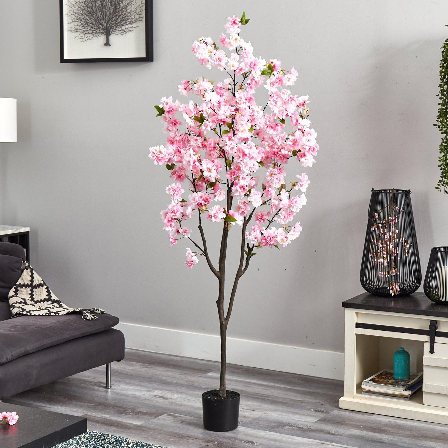 Norm Besluit schoorsteen 6' Cherry Blossom Artificial Tree | Nearly Natural