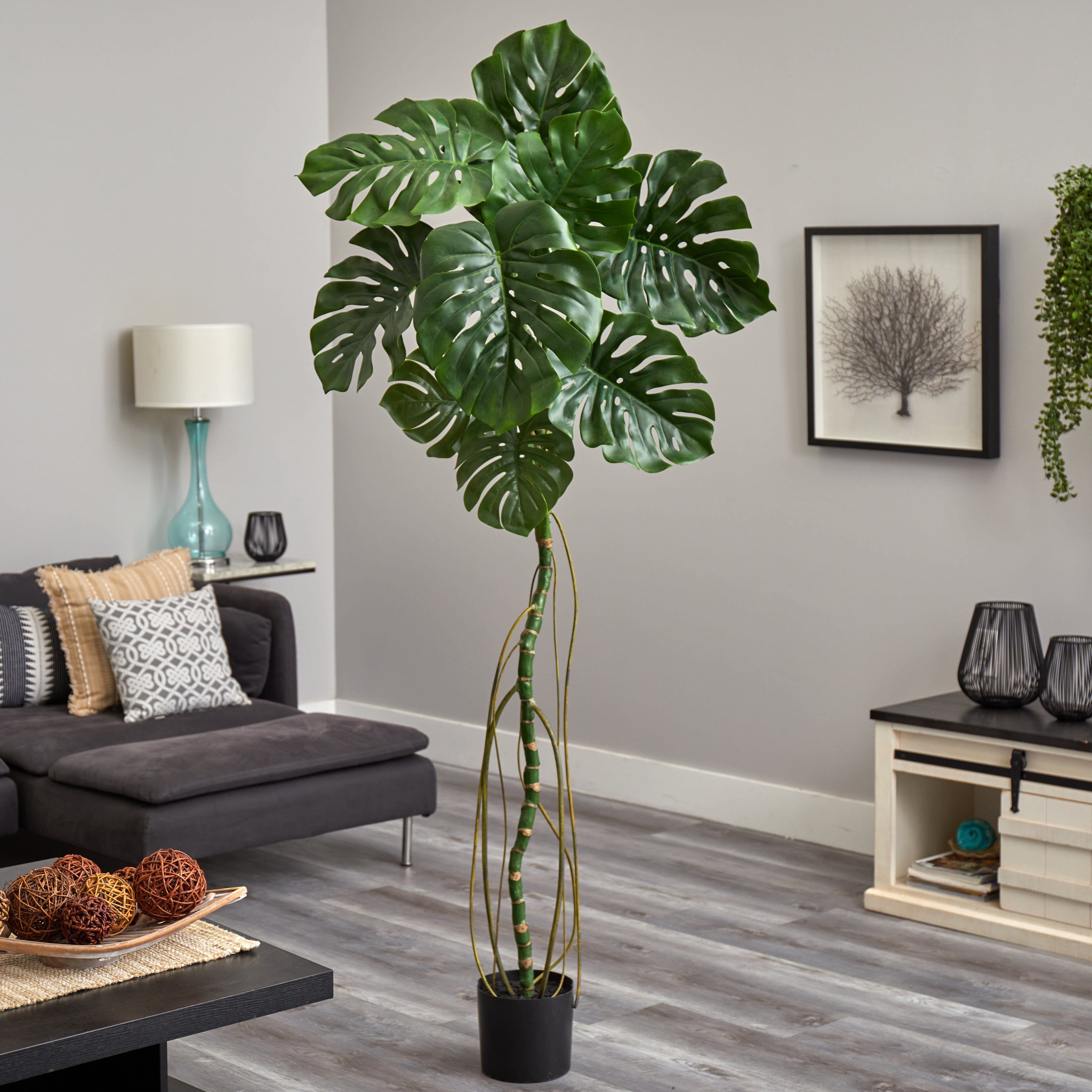  6’ Artificial Monstera Tree 