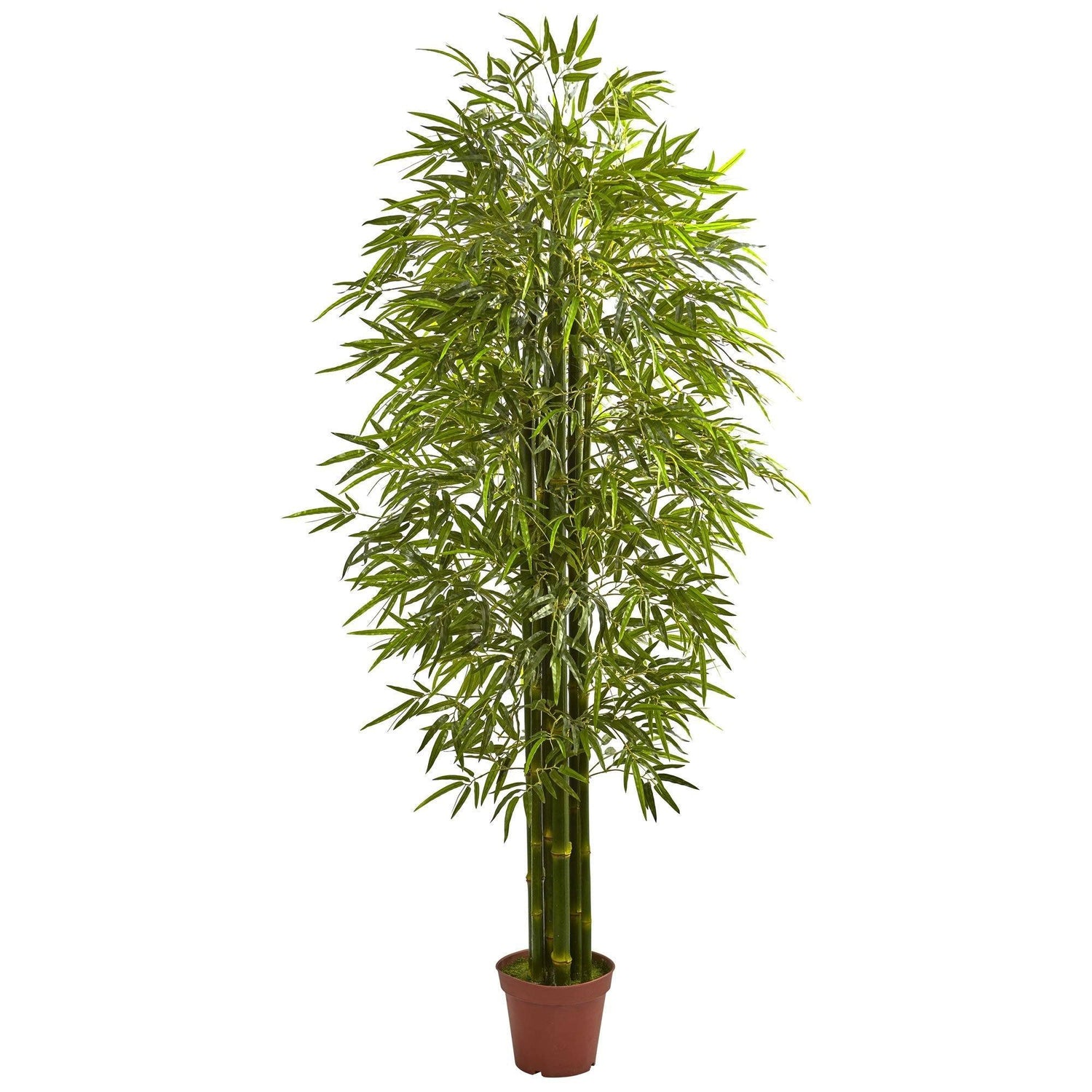 Nearly Natural 7' Curved Slim Bamboo Artificial Tree 