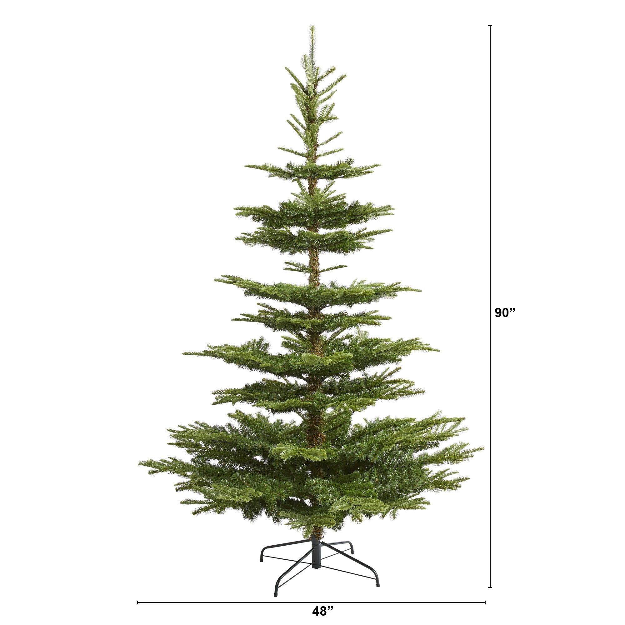 7.5’ Layered Washington Spruce Artificial Christmas Tree with and 1325 ...