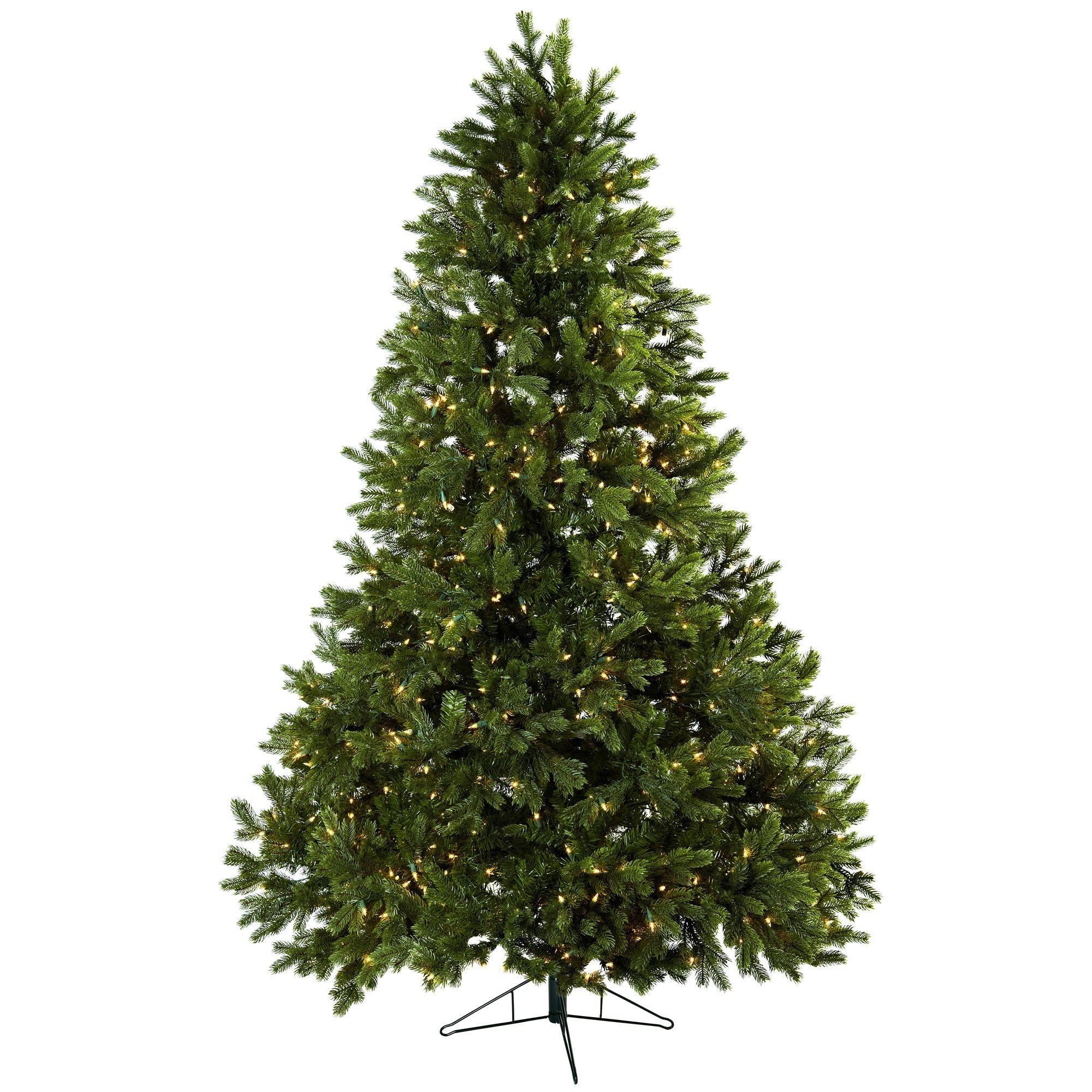 Nearly Natural 7.5 ' Royal Grand Christmas Tree w/ Clear Lights Silk Tree, Faux Tree, Fake Tree