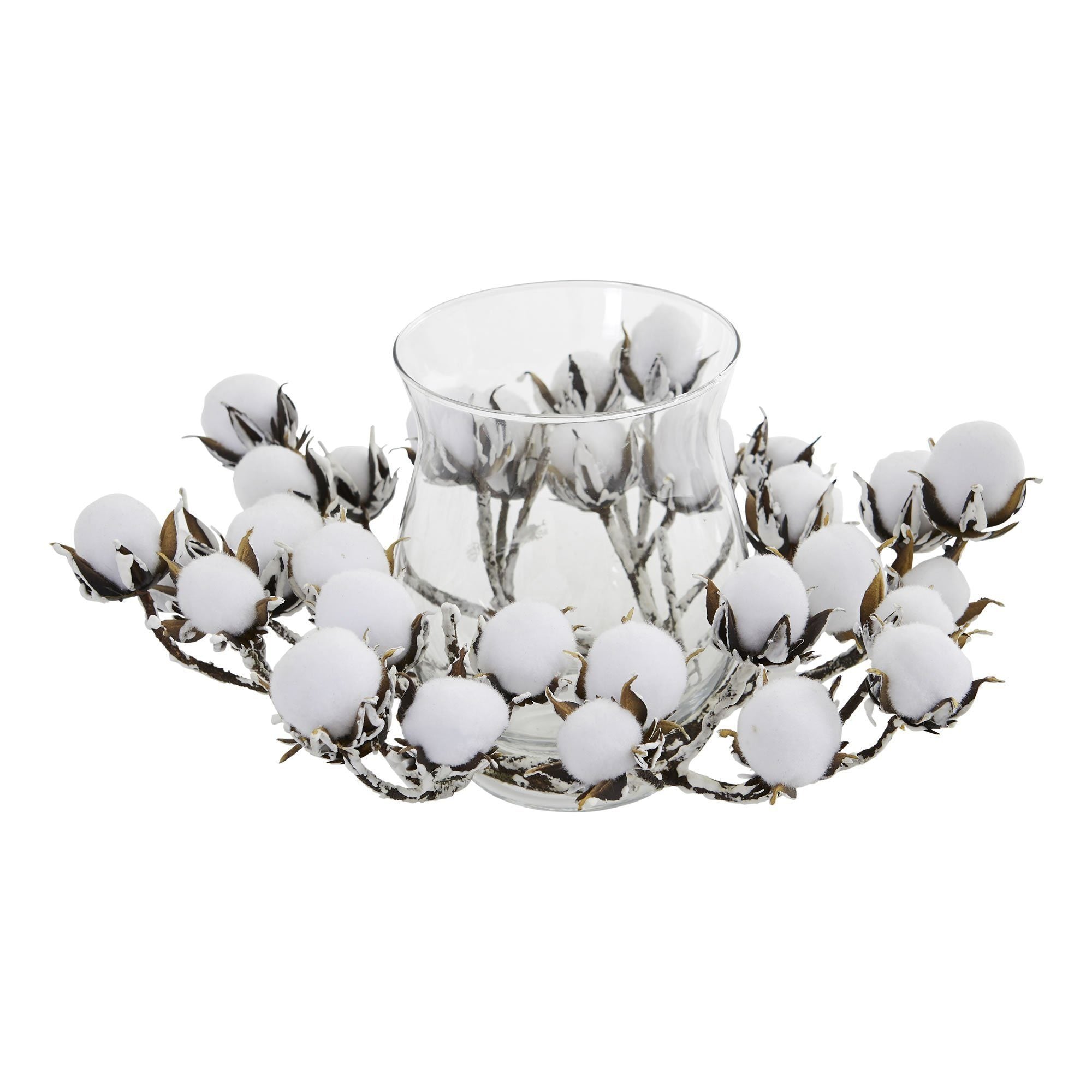  Cotton Artificial Arrangement Candelabrum 