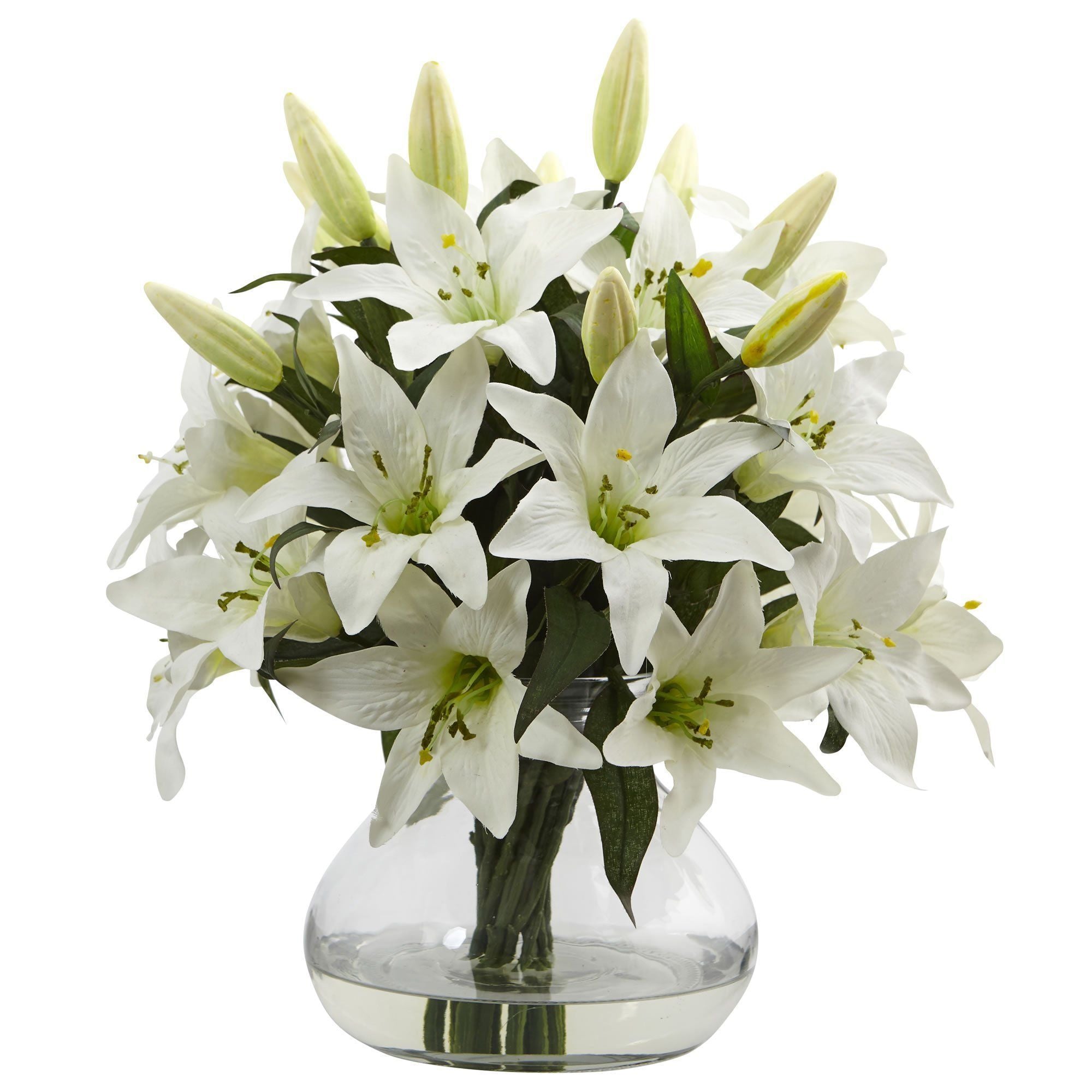  Large Lily Arrangement with Vase 