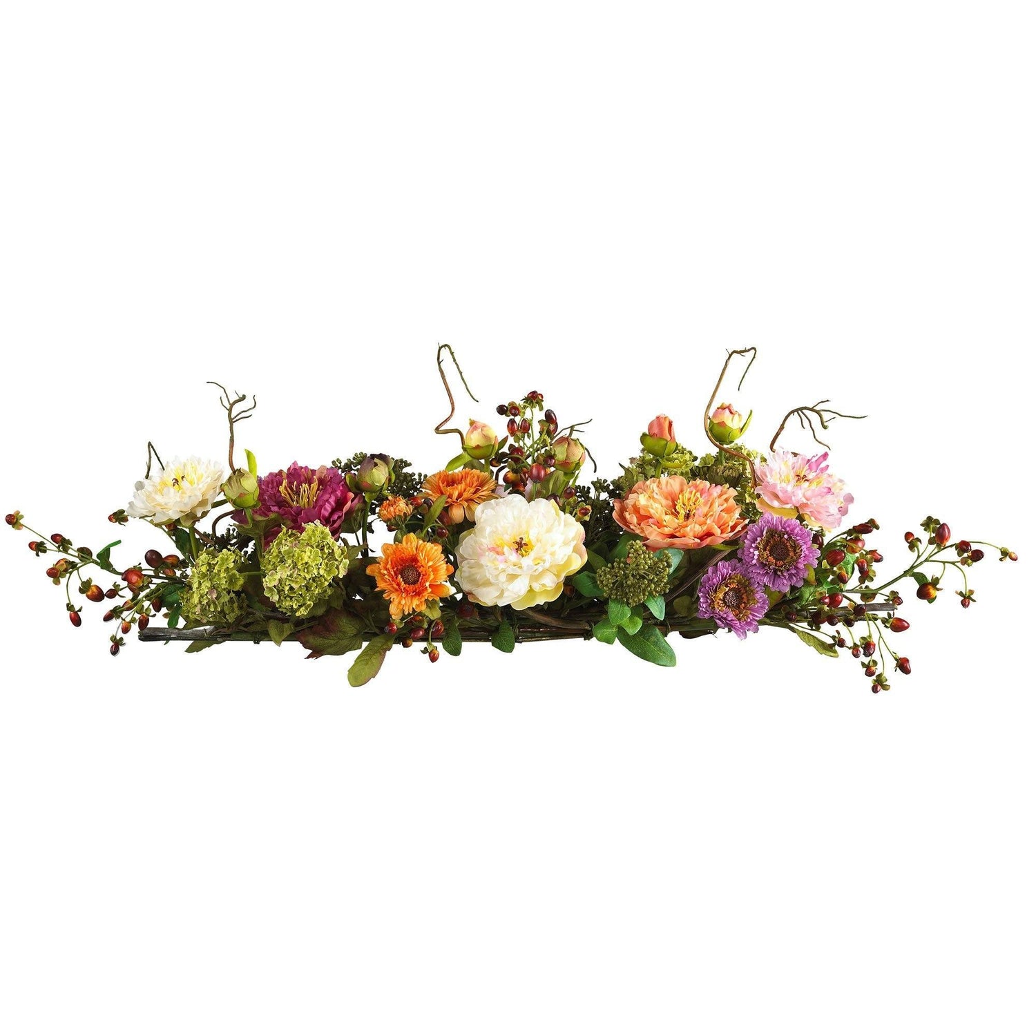 Silk Sunflower and Hydrangea Floral Design AR518 : Floral Home Decor=>silk  rose arrangements, tulip floral arrangements, magnolia silk flower  arrangements, tropical arrangements, tropical silk flower arrangements,  peony arrangement, sunflower arrangements