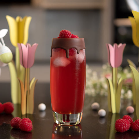 Raspberry Fizz Easter Cocktail