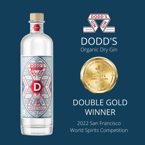 Dodd's double gold award at San Francisco World Spirits Competition 2022