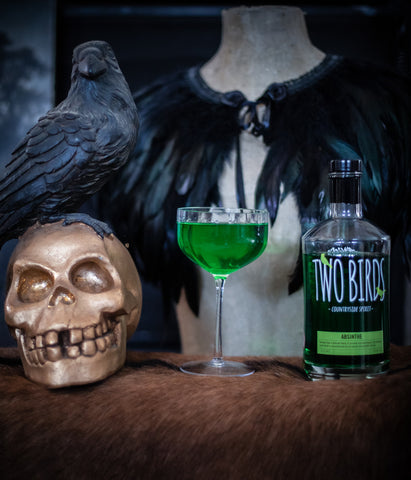 Death in the afternoon cocktail made with absinthe