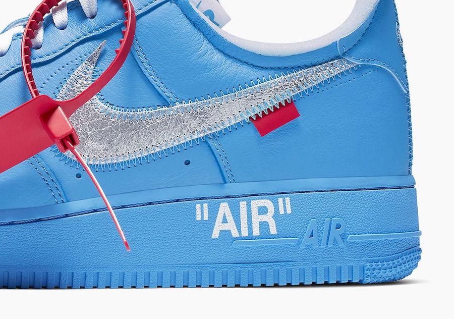 off white blue air force 1