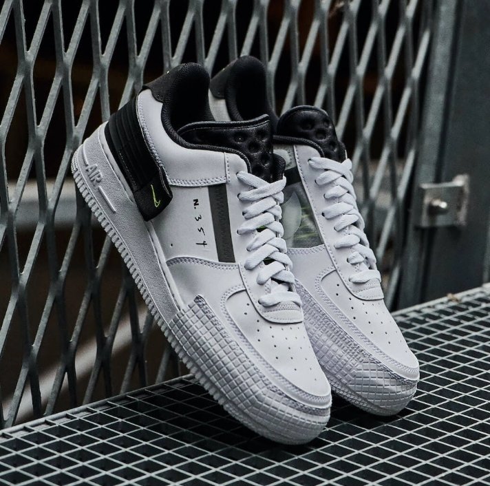 nike air force 1 n 354 white black