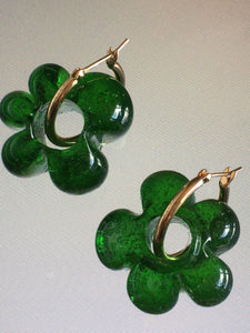 Fleur earrings - Green