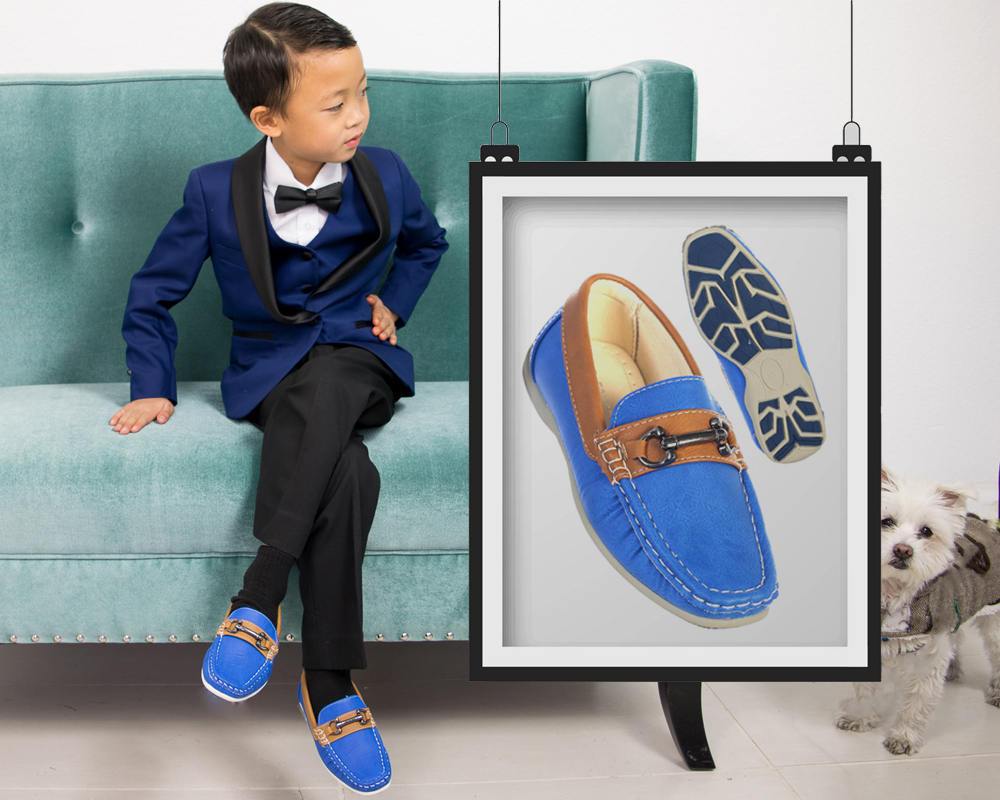 royal blue boys dress shoes