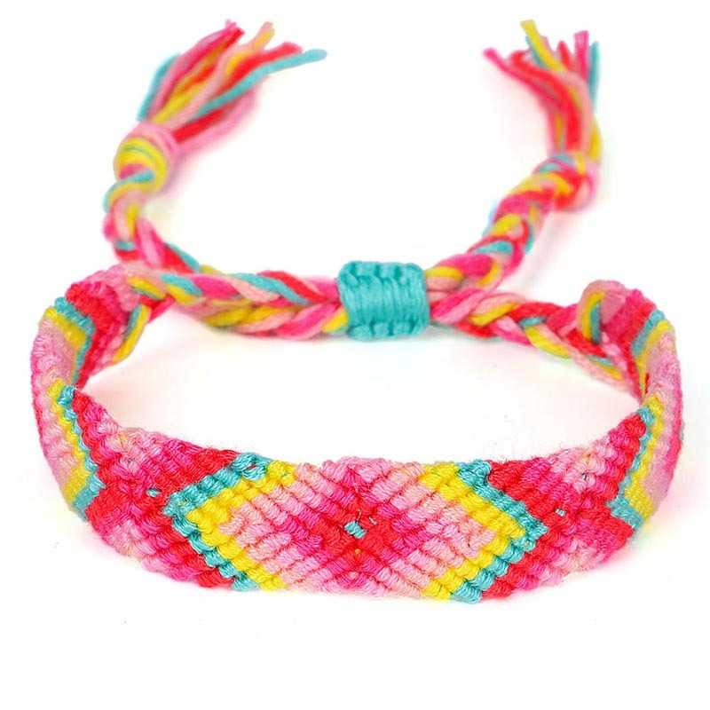 Bohemian African Rainbow Handmade Braided Bracelet Bangles – sunifty