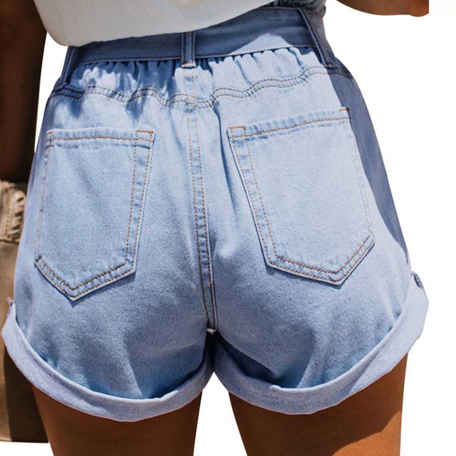 paper bag jeans shorts